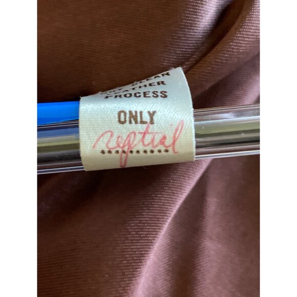 Vintage East West Tan Leather Jacket Signed Reptila Numbered 200 13 HTF Original - Picture 9 of 16